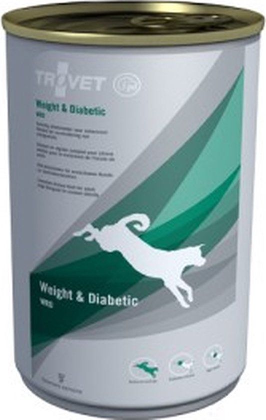 TROVET Weight & Diabetic WRD Hond - 1 x 400 gr blik