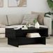 vidaXL Salontafel Zwart Eiken 80 x 46 x 35 cm