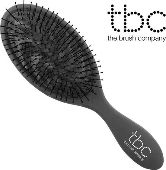 TBC The Wet &amp; Dry Brush Haarborstel - Zwart