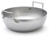 OEM Ronde braadpan, wit gietijzer, diameter 40 cm, zilverkleurig