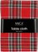Mica Decorations Tafelkleed ruit rood - l250xb140cm