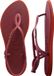 Havaianas Luna Point Sandales plates Femme Amarante Synthétique Taille 39/40