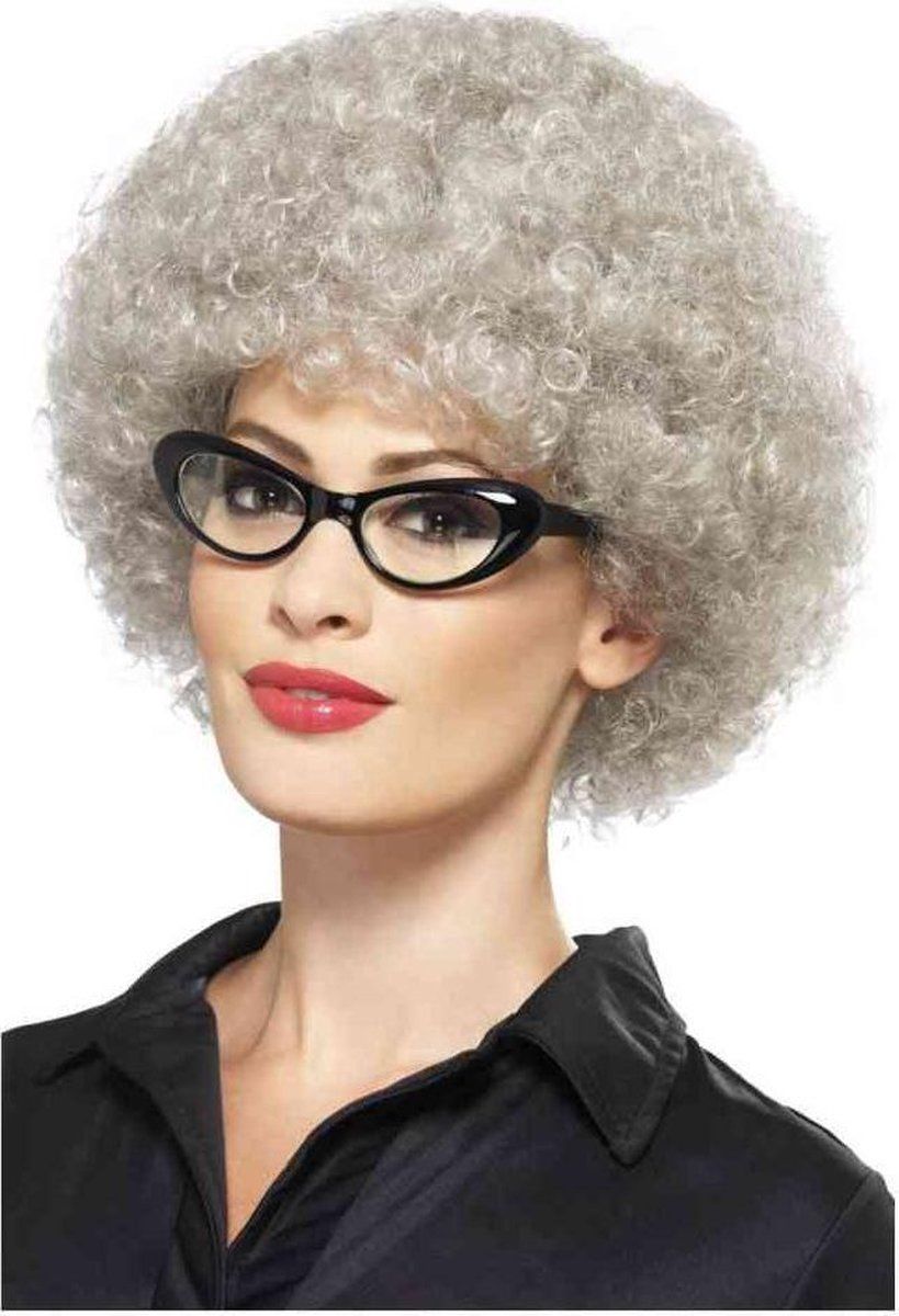 Smiffys Granny Perm Wig Grey