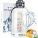 Unyqoos® Bouteille de 2,2 litre avec insert à fruits