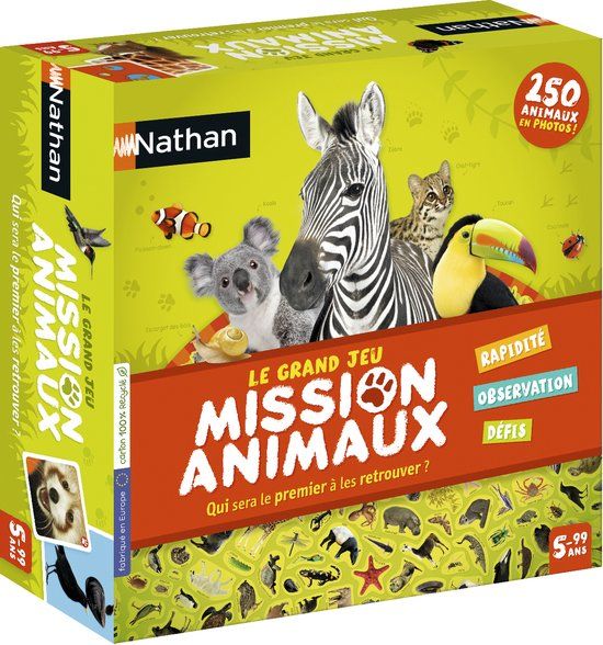 Nathan Mission animaux Bordspel Fine motor skill (dexterity)