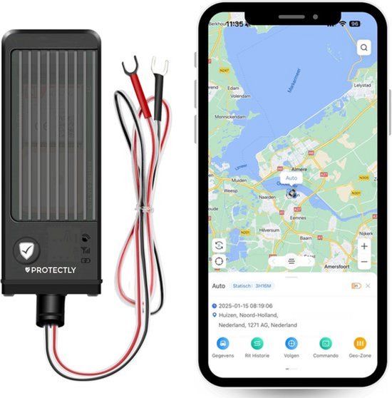 Protectly® GPS Tracker Extreme 12V-24V - GPS Tracker Zonder Abonnement - GPS Tracker Auto - 150 landen + Europa dekking - Incl. 10 Jaar all-in Abonnement - Nooit Leeg - Werkt Direct!