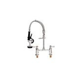 Vogue Twin Voetstuk Mini Pre-Rinsers 610X215X80mm Mengkraan Swivel Kraan