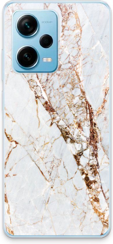 Case Company® - Xiaomi Redmi Note 12 Pro Plus Case - Gold Marble - Soft Cover
