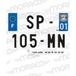 bande de plaque d'immatriculation de moto 31 SPM NR2 SIV