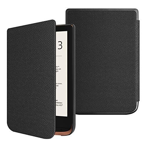 Fintie Slimshell Hoes voor Pocketbook Touch HD 3 / Touch Lux 4 / Basic Lux 2 E-Reader - Zwart