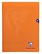 Clairefontaine 383311C Geniet Schrift Mimesys Oranje - 24x32 cm - 48 Pagina's Grote Ruitjes - Wit Papier 90 g - Polypro Omslag