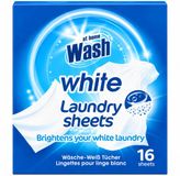 At Home - Wasmachine Doekjes Witte Was - 6 x 16 stuks - Voordeelverpakking