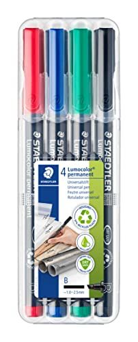 Staedtler Lumocolor 314WP4 - Foliestiften - 4 stuks - Letterdikte B