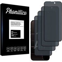 Phonillico® Gehard Glas voor iPhone 17 AIR [Pack 4] Privacy Anti-Spy Zwart Schermbeschermer