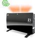 QLT No Less QLT Curved Verwarmingspaneel van Glas – Elektrische Kachel met App Bediening – Badkamer Verwarming met Thermostaat en Antivries – 2000 Watt - Zwart
