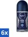 Nivea - Deo Roll-On - Hommes - Cool Kick FM - Anti-Transpirant - 50 ml - 6 pièces