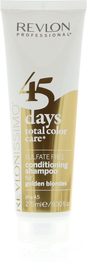 Revlon Professional 45 Days Conditioning Shampoo - 275 ml - Golden Blondes - For Colored Hair - Sulfate Free