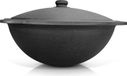 DAVR Marmite de cuisson en fonte 16 L Ø 46,5 cm fond rond couvercle en aluminium, fonte, parois épaisses