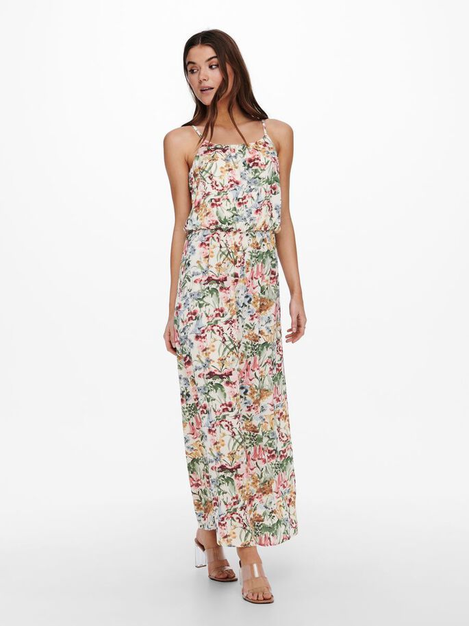 ONLY ONLWINNER SL MAXIDRESS NOOS Dames Jurk - Maat 38 - Wit
