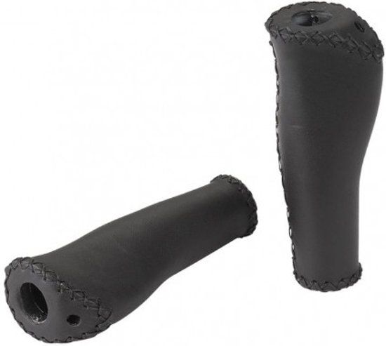 XLC Handvat Synth Leer 135/92mm CF Zwart Stel