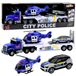 Voiture de police hélicoptère voiture de police feux de voiture de police set de sons