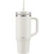 BODUM TRAVELMUG Gobelet de voyage avec anse et paille en silicone (blanc/crème)
