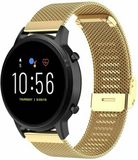 By Qubix - Milanese bandje voor Garmin - 18mm - Goud