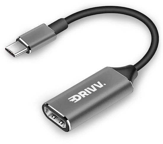 Drivv. USB C naar HDMI Adapter - 4K 30Hz - Grijs