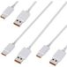 Phonillico® Lot de 3 câbles USB-C charge rapide 1m pour Xiaomi 13 / 12 / Redmi Note 12 / Redmi Note 11 / Poco M4 PRO / Poco X5 / Mi 11 Lite / Pad 6