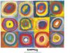 Your Decoration B.V. Impression d'art Wassily Kandinsky - Farbstudie Quadrate 80x60cm