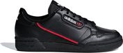 Adidas Continental 80J Lässige Turnschuhe Leder im 80er Jahre Stil Schwarz für Jugendliche