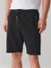 Next - Heren - Slim-fit jersey short met ritszakje - Zwart