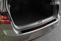 RVS Avisa RVS Achterbumperprotector 'Deluxe' Volkswagen Golf VII HB 3/5-deurs 2012- Chroom/Rood-Zwart Carbon