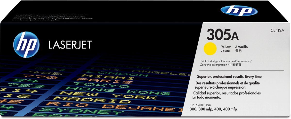 HP 305A - Tonercartridge / Geel Originele Inktcartridge