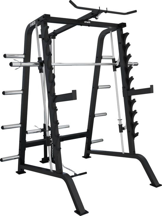 VirtuFit SM100 Smith Machine - Inclusief Pulley Station - Krachtstation - Zwart