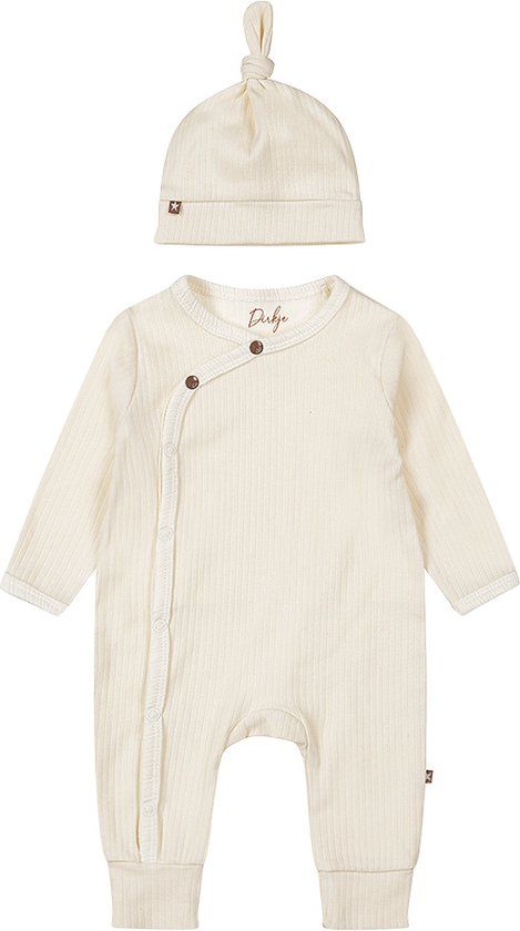 Dirkje NOOS Unisex Boxpak - Off white - Maat 68 - Lange mouw - Biologisch katoen