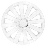 Petex Spyder Pro RB53681 wieldop, 2-voudig gelakt met chroomring, materiaal: nylon in box, wit - set van 4