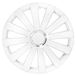 Petex Spyder Pro RB53681 wieldop, 2-voudig gelakt met chroomring, materiaal: nylon in box, wit - set van 4