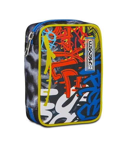 Seven Speed Pad Etui, zwart geel blauw, Mark On Boy