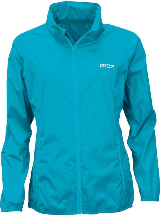 Pro-X Elements Dames Regenjas LADY PACKable Neon Turquoise Maat 36