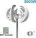 Éolienne verticale - 3000W, 24V générateur éolien