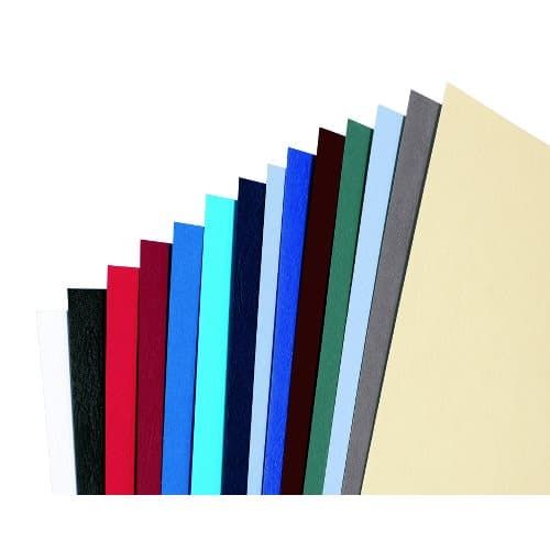 GBC LeatherGrain Bindomslagen 250 grams Zwart (50)