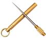 Actie4you® Multifunctionele Tandenstoker - Herbruikbare Tandenstoker - RVS - Sleutelhanger Tandenstoker - Goud - 1 Stuk