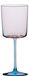 Edge Glazen voor witte wijn, handgeblazen Tsjechisch kristal, roze, 320 ml, 2 stuks