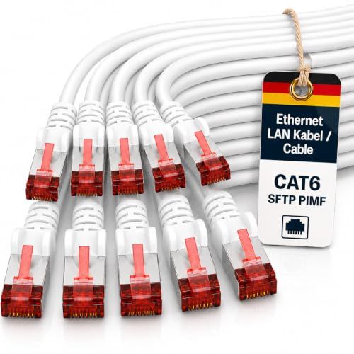1aTTack.de CAT6 netwerkkabel CAT.6 cat 6 patchkabel ethernetkabel SFTP PIMF 1000 Mbit/s