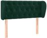 vidaXL Hoofdbord met randen 103x23x78/88 cm fluweel donkergroen