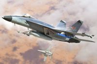 HobbyBoss Modelbouwpakket Vliegtuigen - 85818 Boeing VFC-12 F/A-18E Super Hornet VFC-12 - Straaljager Plastic - 1:48 - Modelbouw