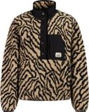 Protest PRTJosey - Sweater Dames - Trui - Fleece - 1/4 drukknopen - Bamboo Beige - Polyester - Wijd - S