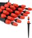Buse avec 25 pièces, convient aux raccords de tuyau d'eau de 1/4 pouce, réglable