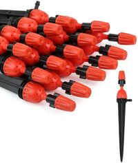 Buse avec 25 pièces, convient aux raccords de tuyau d'eau de 1/4 pouce, réglable